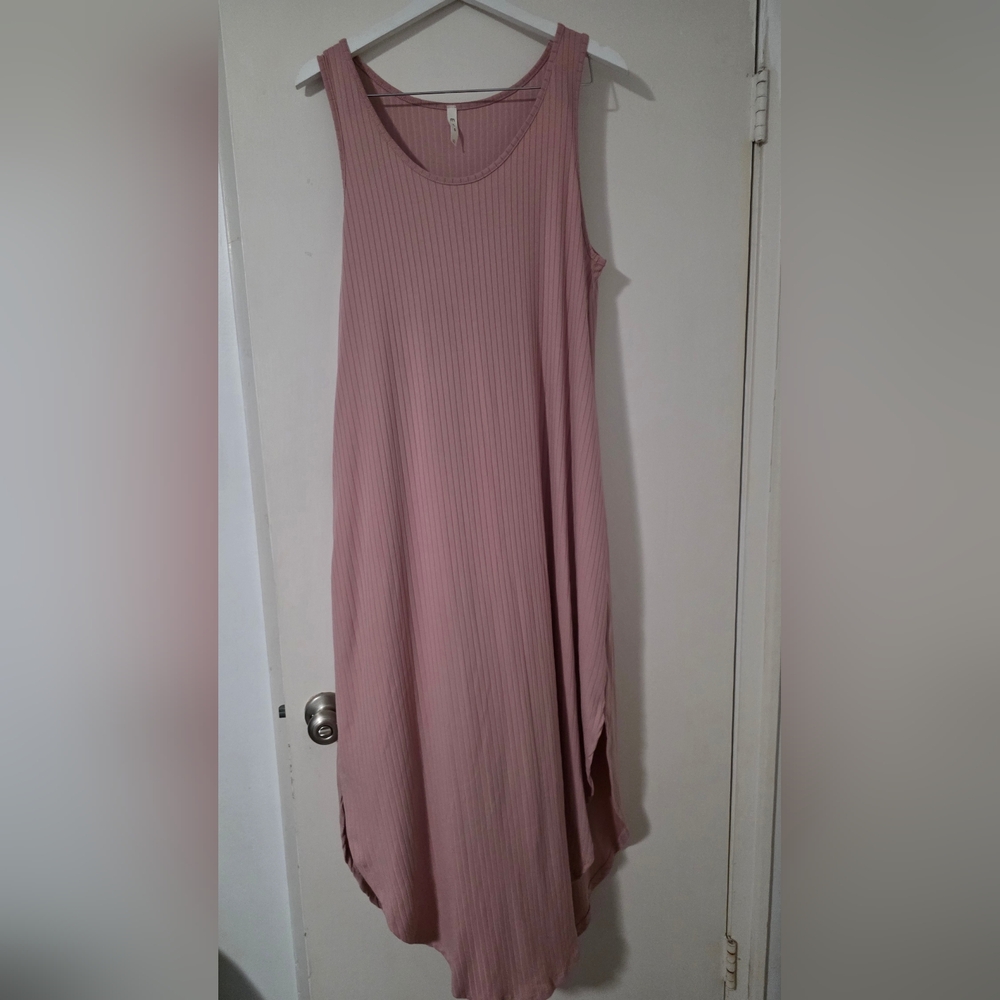 MTS Blush Pink Sleeveless Maxi Dress Size LARGE